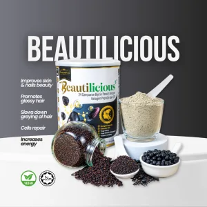 Beautilicious Tin & Ingredients