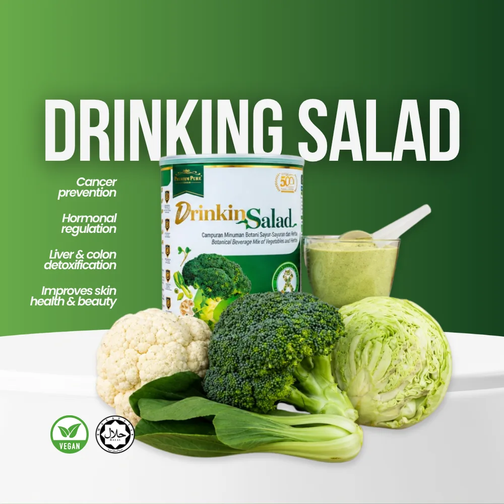 Drinking Salad Tin & Ingredients