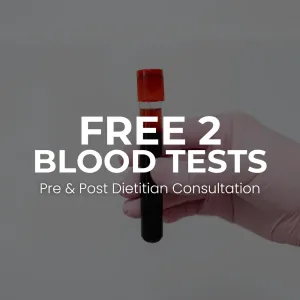 FREE 2 Blood Tests (Pre & Post Dietitian Consultation)