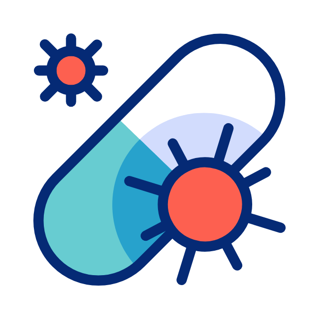 antibiotics and antivirals icon